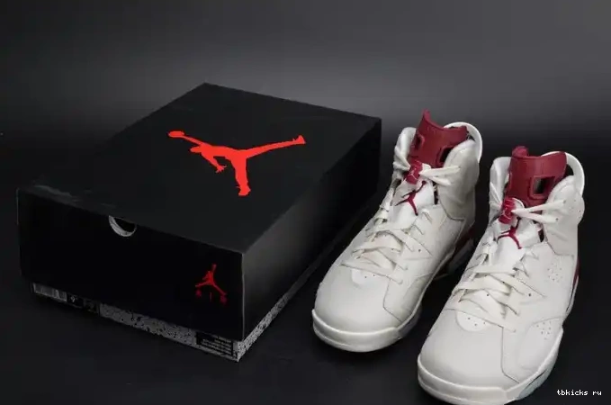 Cheap TB Jordan Maroon Retro 6 384664-116 Air white 0413
